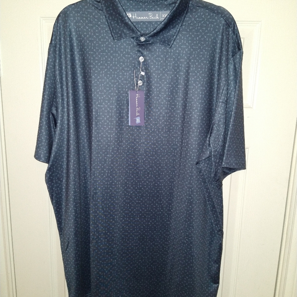 NWT Hammer Back The Hammer Polo Short Sleeve Polo Shirt Men's sz XXL.